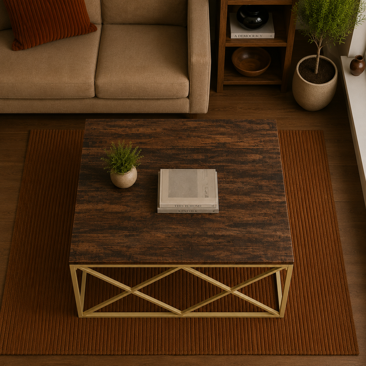 Golden Earth - Salontafel North America