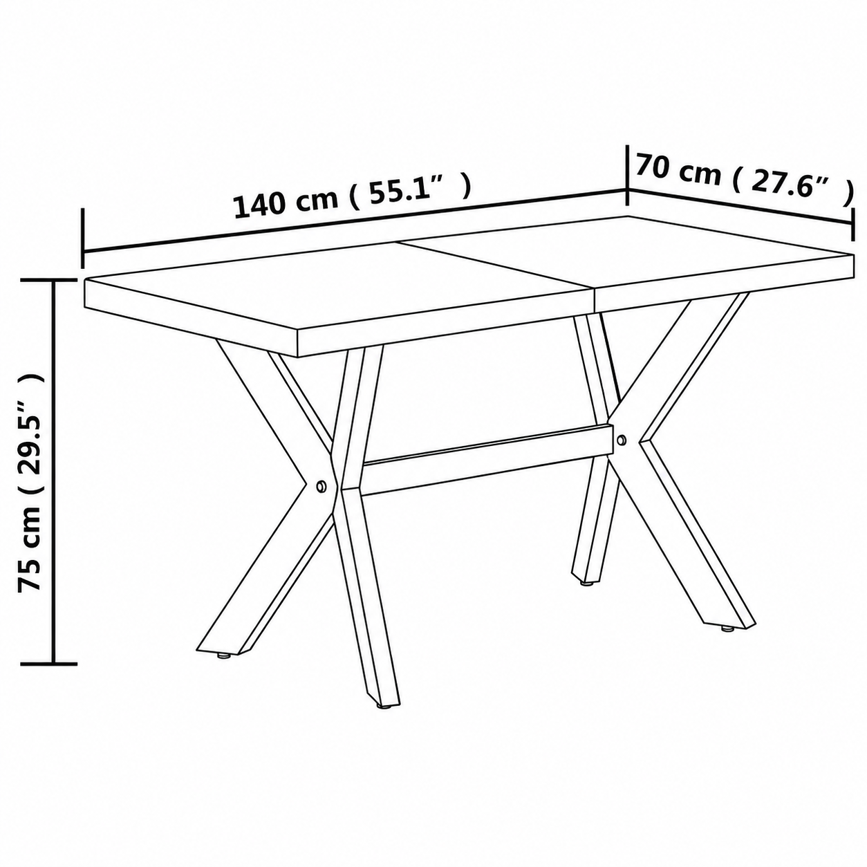 Classic Mango - Eetkamertafel - Arava