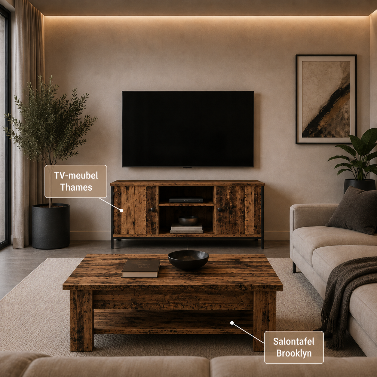 Blackwood Earth Oak - Woonkamer Bundel