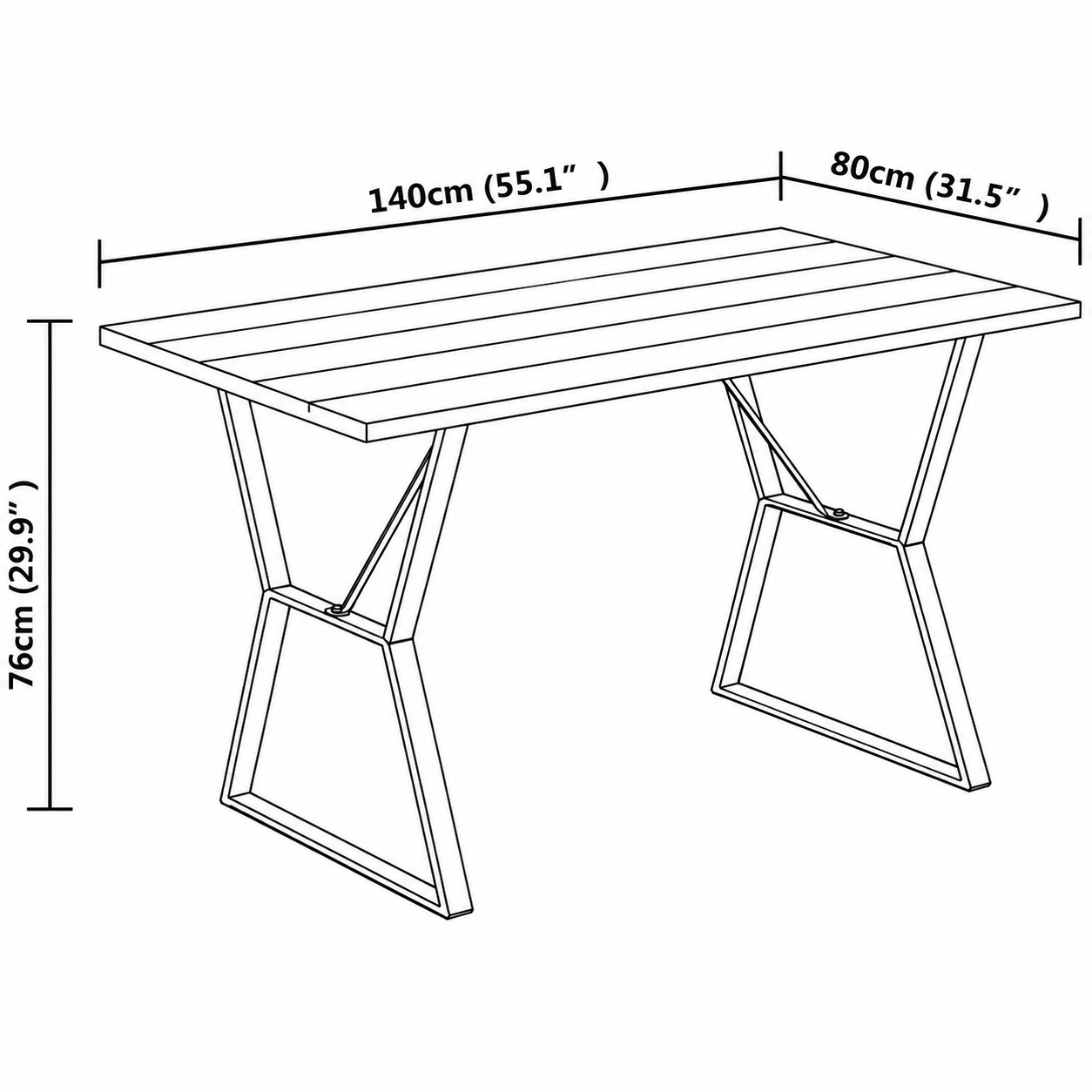 ReCircle Living - Eetkamertafel - Sonora