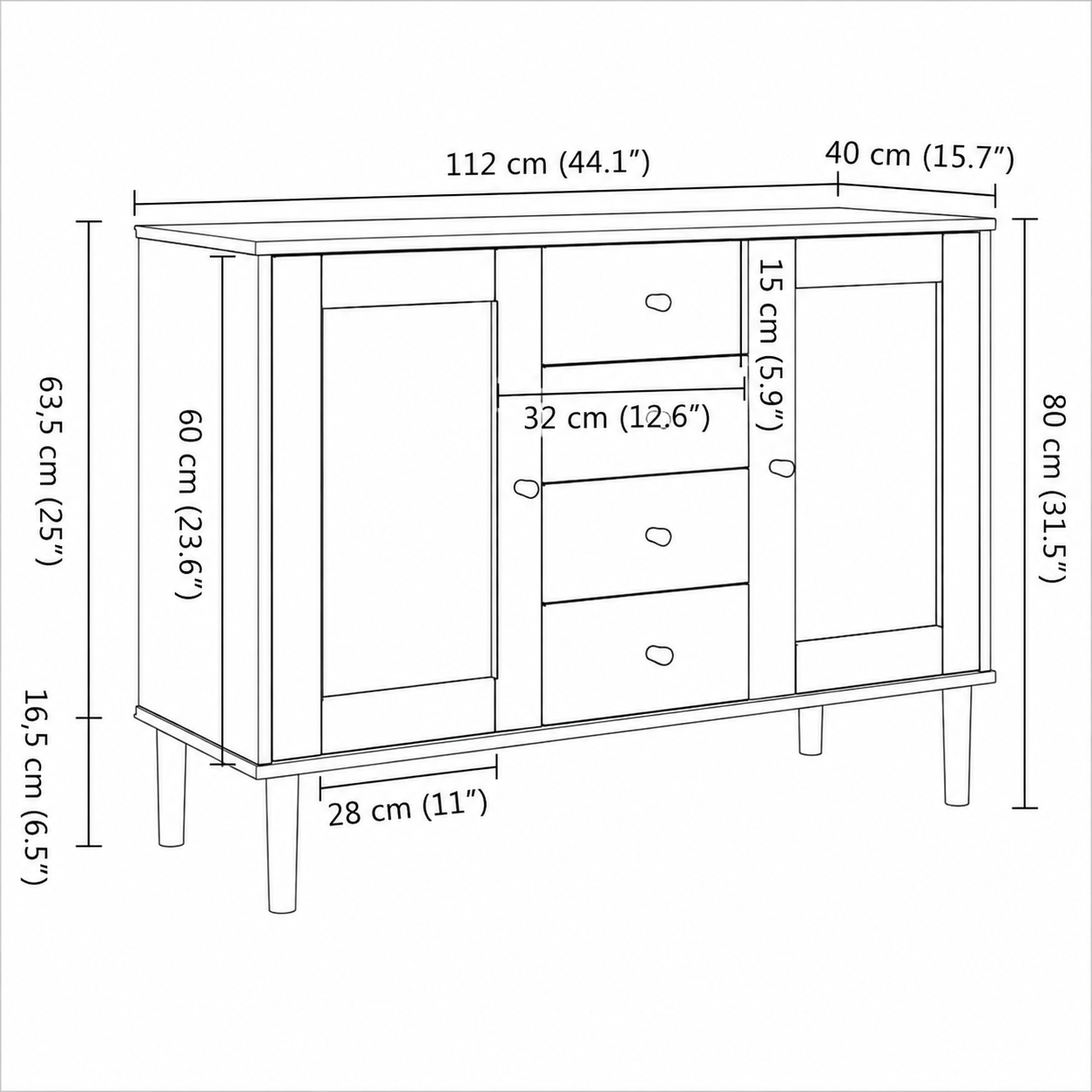 Japandi - Dressoir - Livia