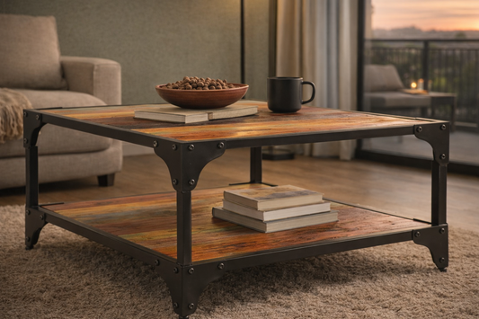 Scandinavisch geïnspireerde ReCircle Living salontafel met duurzame woondecoratie