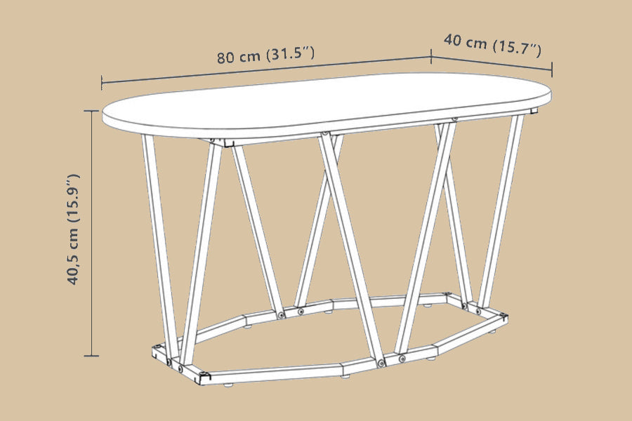 Earth Oak- Salon Tafel - Rome