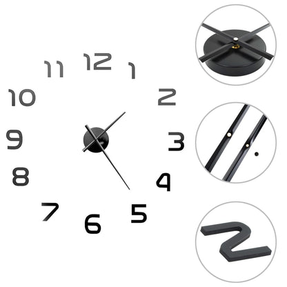 3D-Wandklok 100 Cm Xxl Modern