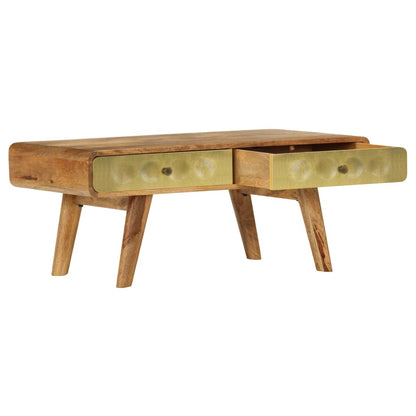 Salontafel 90X50X40 Cm Massief Mangohout