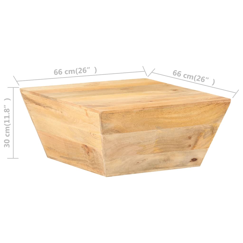 Salontafel V-Vormig 66X66X30 Cm