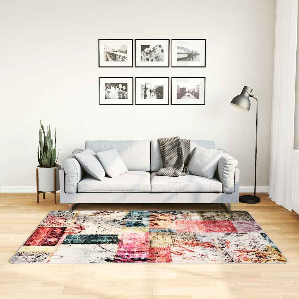 Vloerkleedloper Marsa Multikleur Polyester En Pvc Patchwork