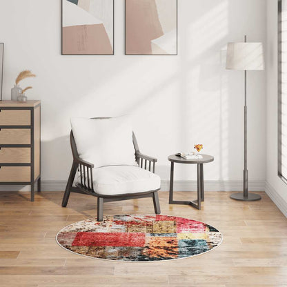 Vloerkleedloper Marsa Multikleur Polyester En Pvc Patchwork