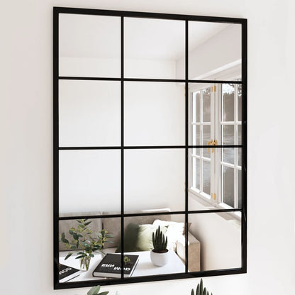 Wandspiegels 2 St 100X60 Cm Metaal Zwart