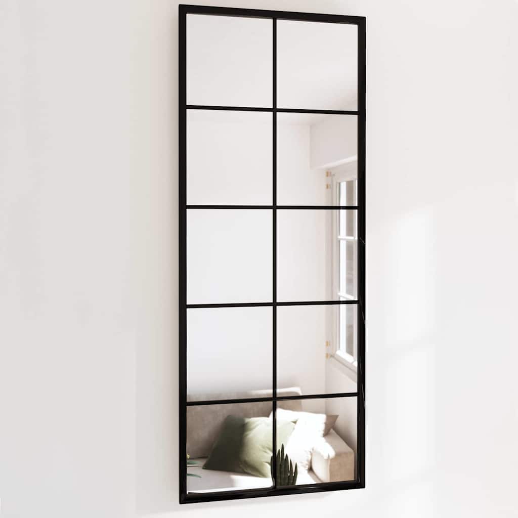 Wandspiegels 2 St 100X60 Cm Metaal Zwart