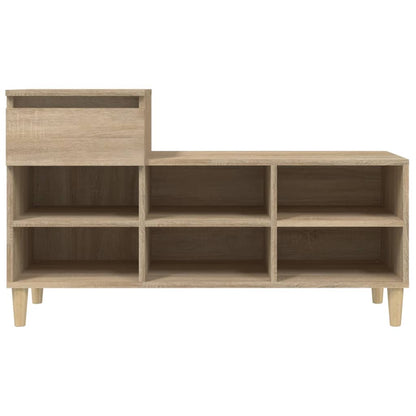Schoenenkast 102X36X60 Cm Bewerkt Hout Kleurig Sonoma Eiken