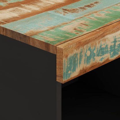 Bijzetkast 85X33X107 Cm Massief Gerecycled Hout