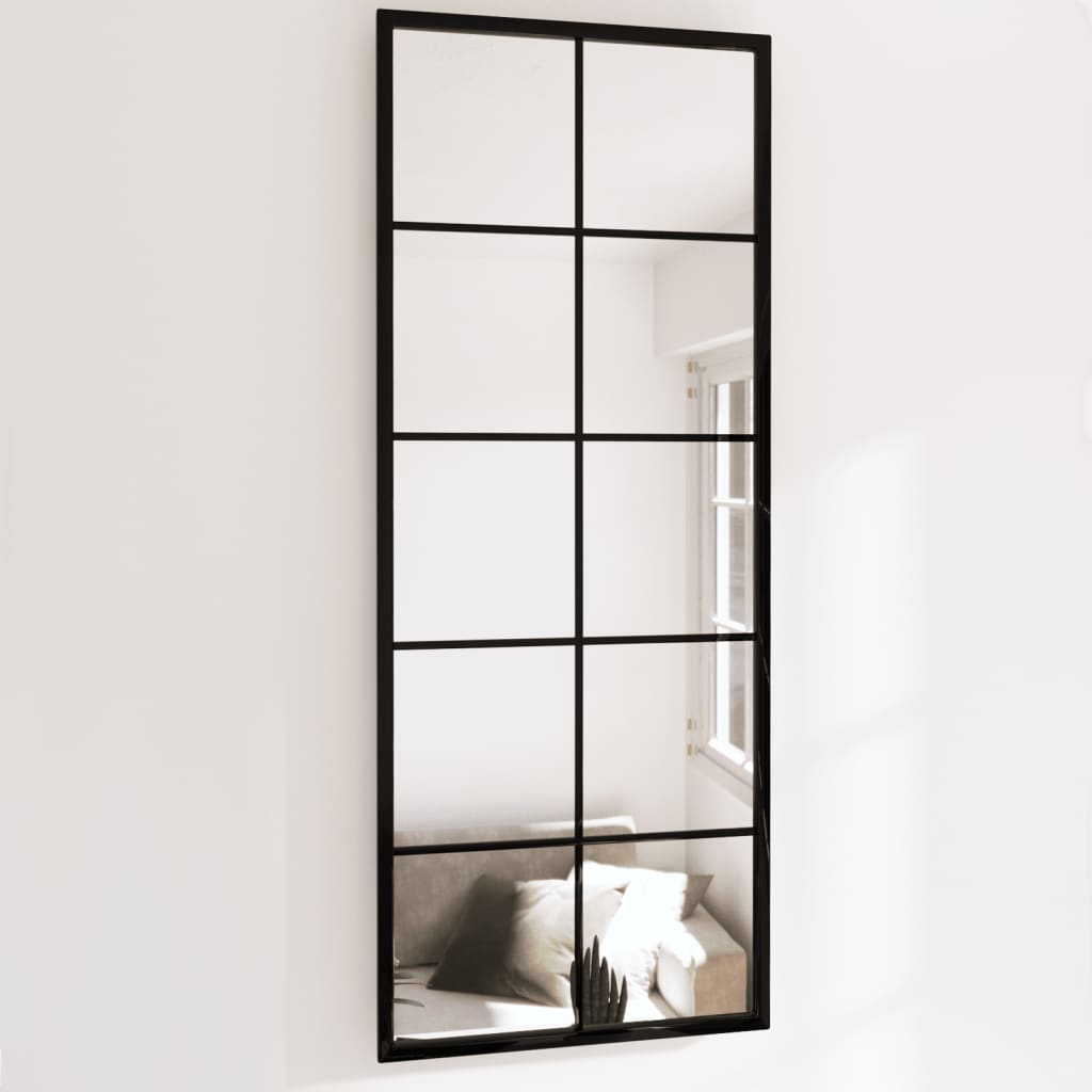 Wandspiegels 2 St 100X60 Cm Metaal Zwart