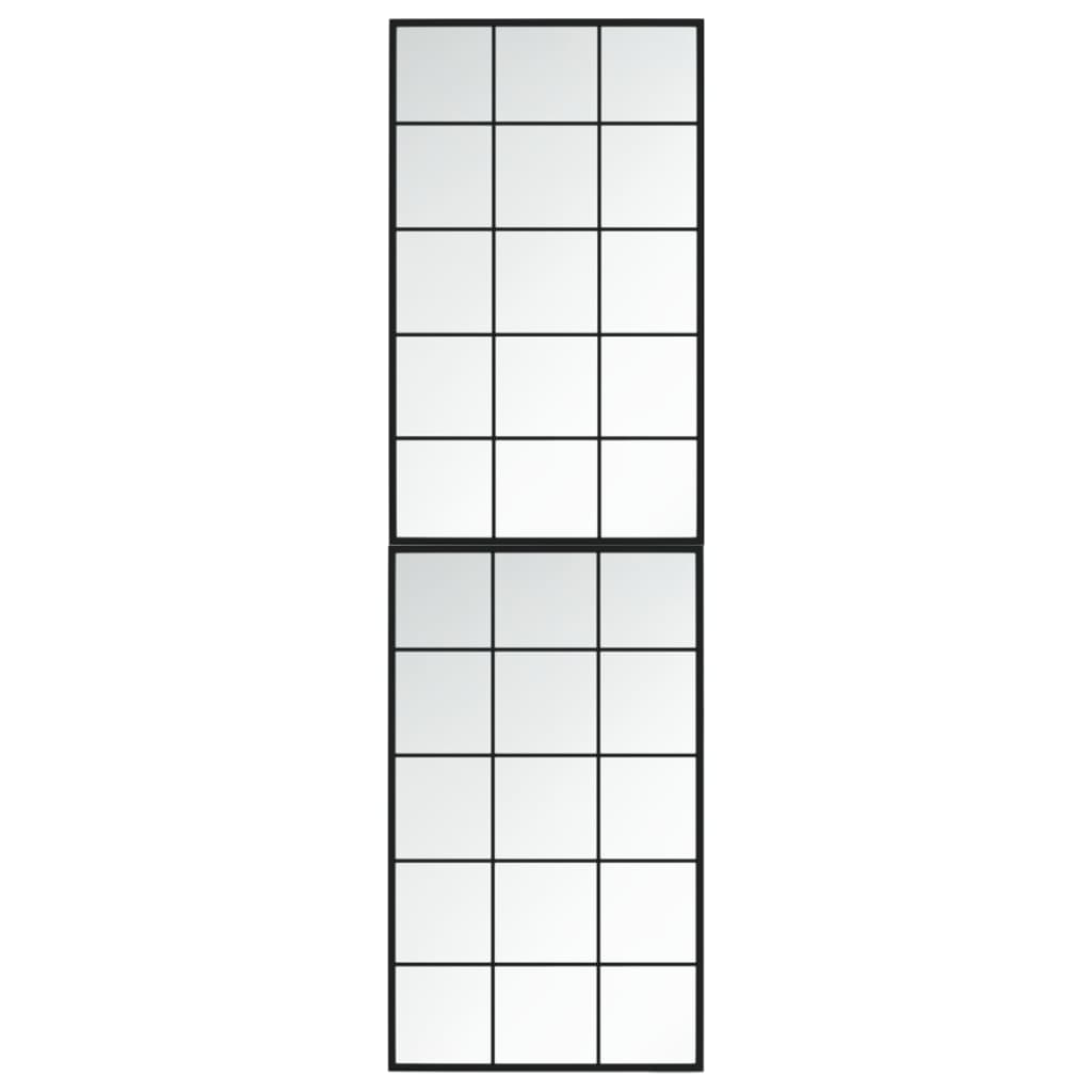 Wandspiegels 2 St 100X60 Cm Metaal Zwart