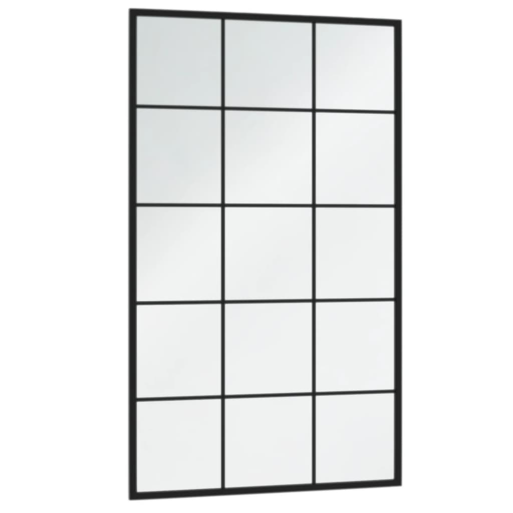 Wandspiegels 2 St 100X60 Cm Metaal Zwart