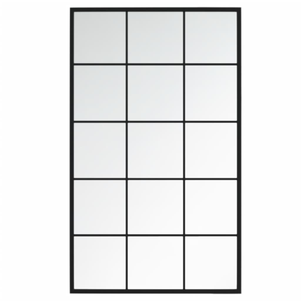Wandspiegels 2 St 100X60 Cm Metaal Zwart