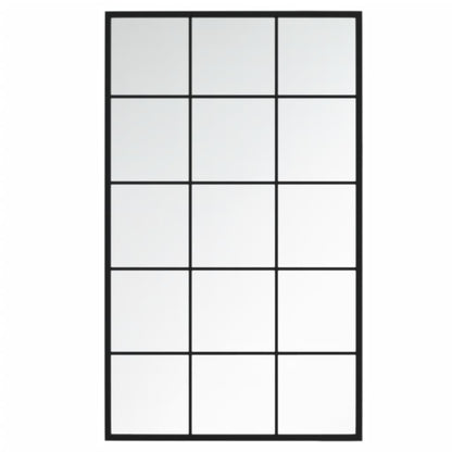 Wandspiegels 2 St 100X60 Cm Metaal Zwart