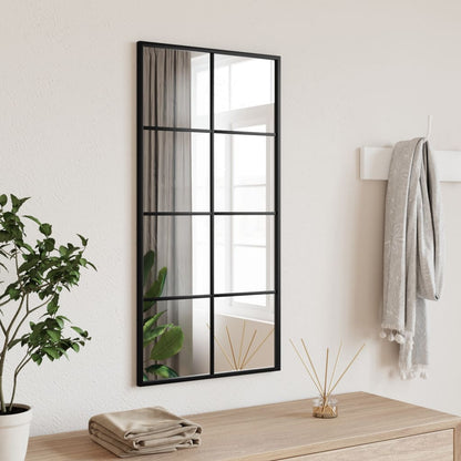 Wandspiegels 2 St 100X60 Cm Metaal Zwart