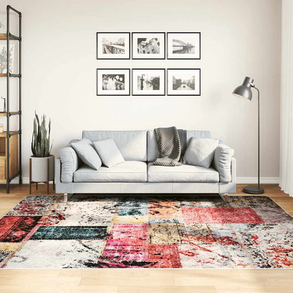 Vloerkleedloper Marsa Multikleur Polyester En Pvc Patchwork