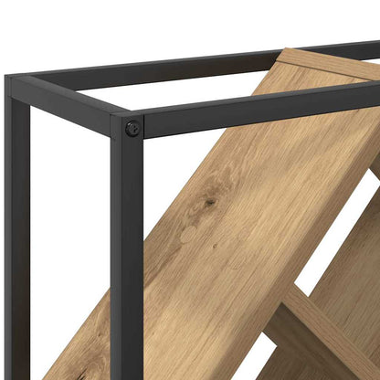 Wijnrek Artisan Eiken 51 X 18 X 52,5 Cm Bewerkt Hout