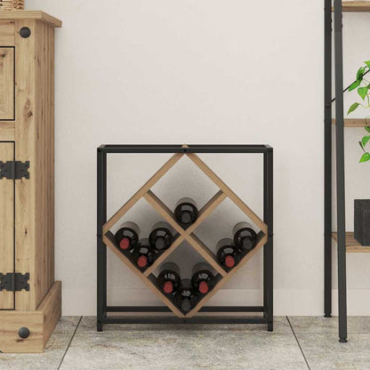 Wijnrek Artisan Eiken 51 X 18 X 52,5 Cm Bewerkt Hout
