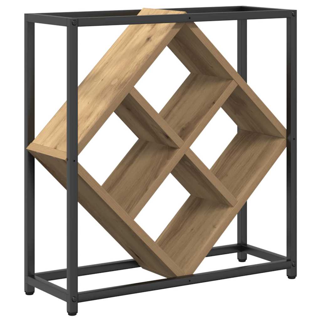 Wijnrek Artisan Eiken 51 X 18 X 52,5 Cm Bewerkt Hout