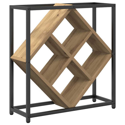 Wijnrek Artisan Eiken 51 X 18 X 52,5 Cm Bewerkt Hout