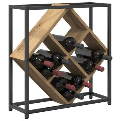 Wijnrek Artisan Eiken 51 X 18 X 52,5 Cm Bewerkt Hout
