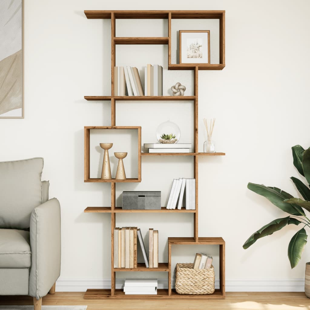 Boekenkast 92X29X Bewerkt Hout Kleurig