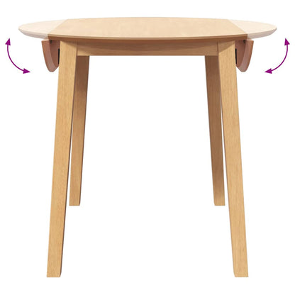 Eettafel Massief Hout Rubber