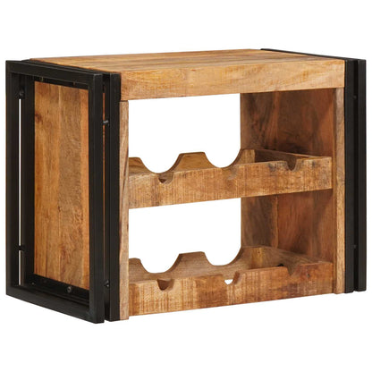 Wijnrek Bruin 100 X 45 X 33 Cm Massief Ruw Mango Hout