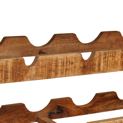 Wijnrek Bruin 100 X 45 X 33 Cm Massief Ruw Mango Hout
