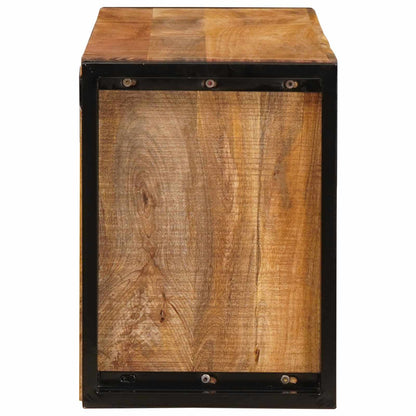 Wijnrek Bruin 100 X 45 X 33 Cm Massief Ruw Mango Hout