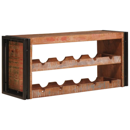 Wijnrek Bruin 100 X 45 X 33 Cm Massief Ruw Mango Hout