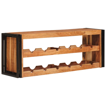 Wijnrek Bruin 100 X 45 X 33 Cm Massief Ruw Mango Hout