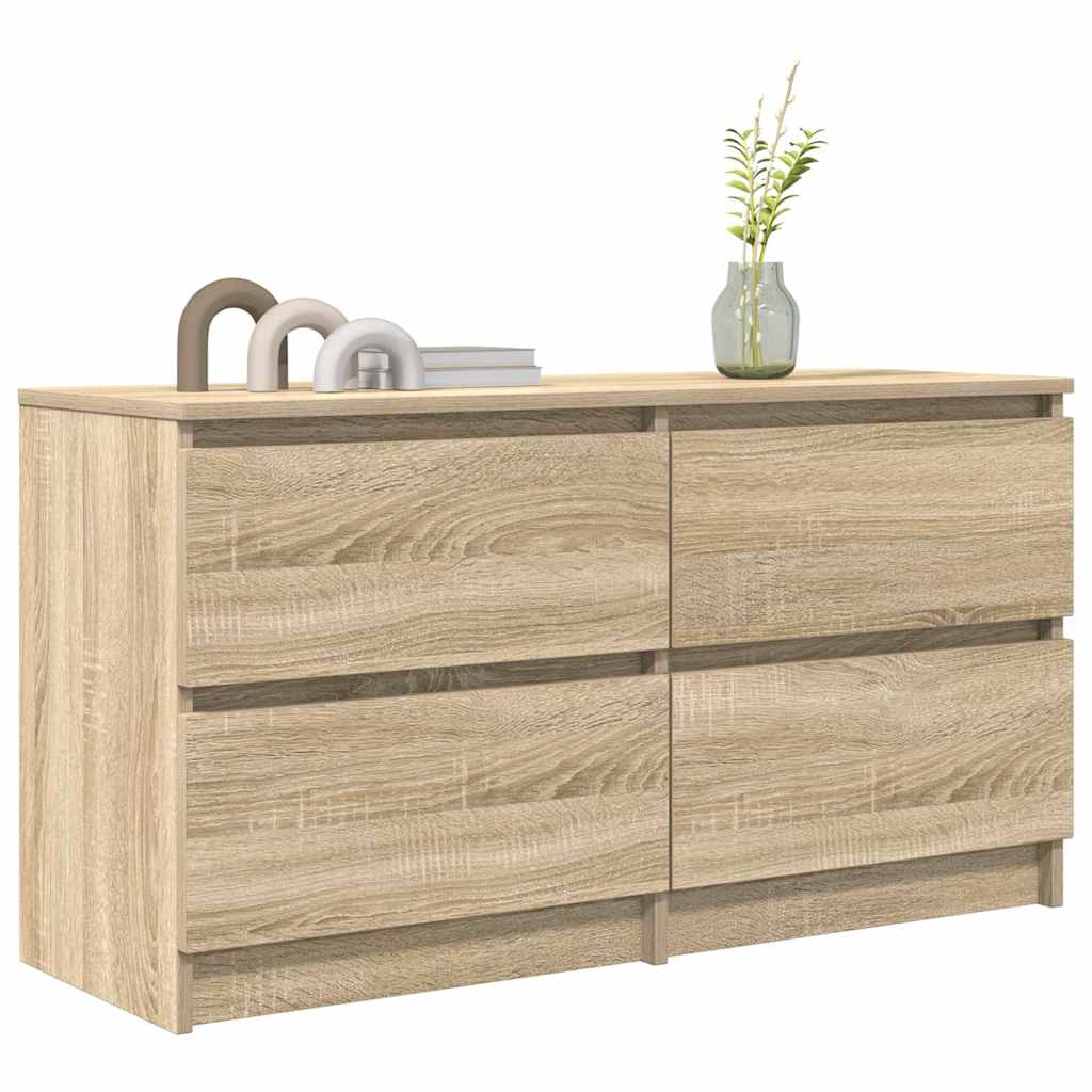 Tv-Meubel 100X35X54 Cm Bewerkt Hout Kleurig
