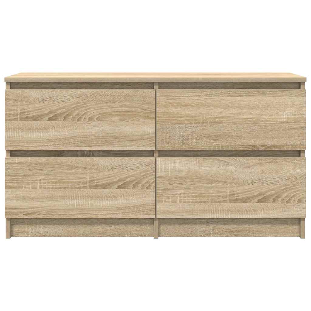 Tv-Meubel 100X35X54 Cm Bewerkt Hout Kleurig