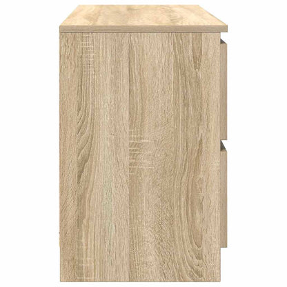 Tv-Meubel 100X35X54 Cm Bewerkt Hout Kleurig