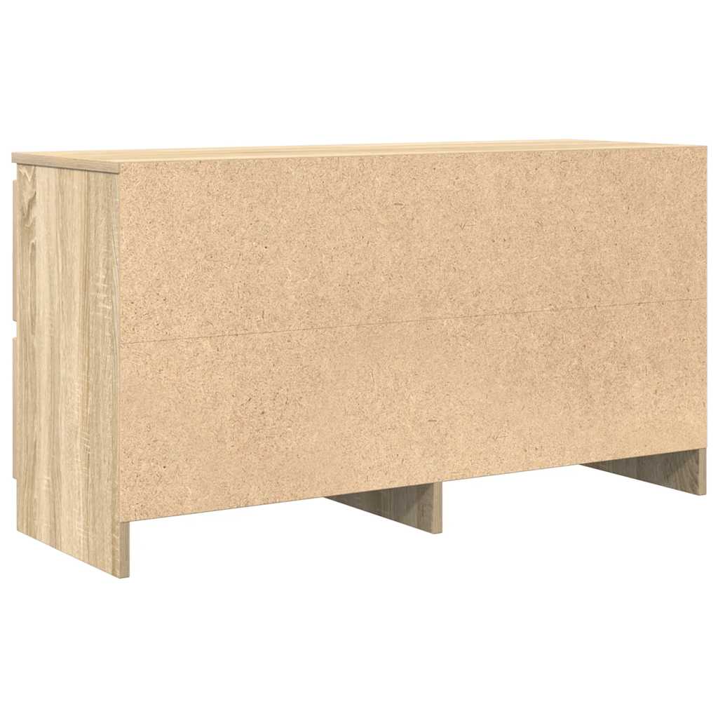 Tv-Meubel 100X35X54 Cm Bewerkt Hout Kleurig