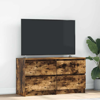 Tv-Meubel 100X35X54 Cm Bewerkt Hout Kleurig