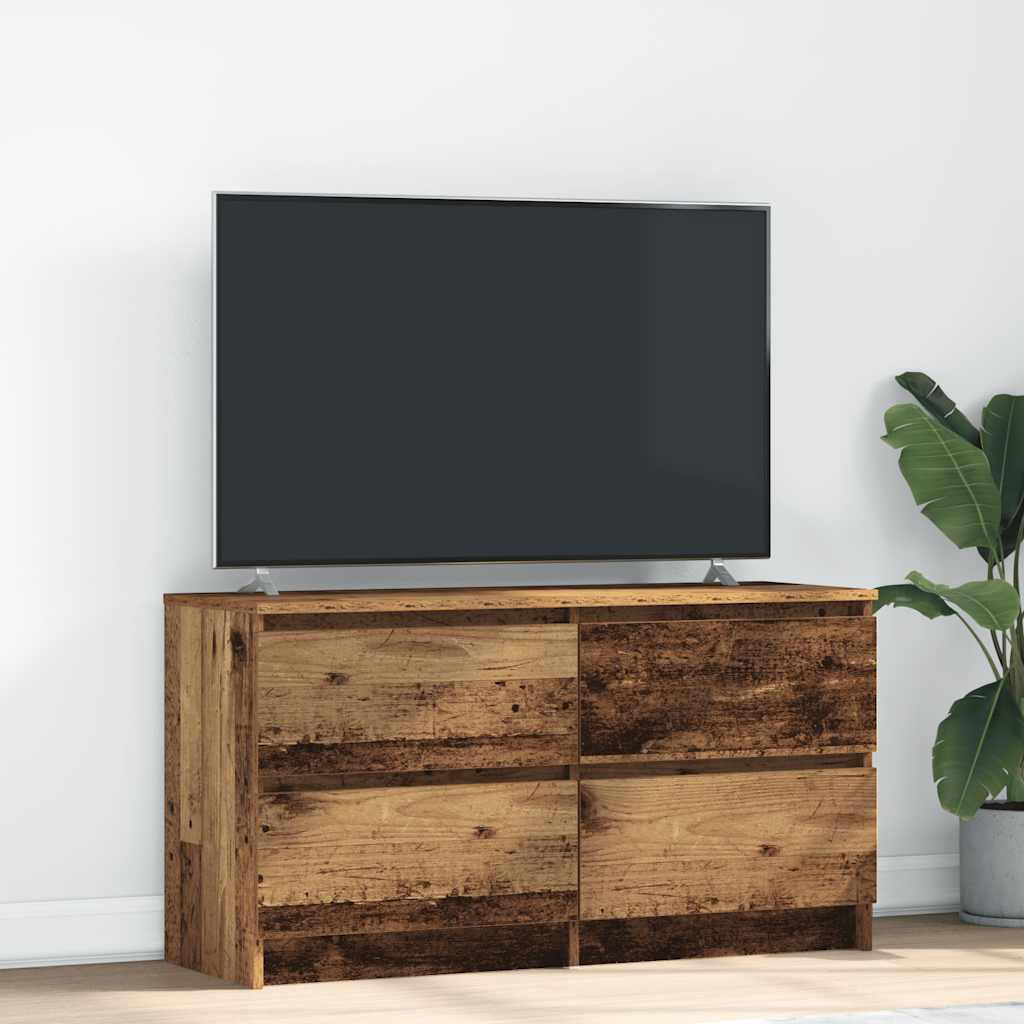Tv-Meubel 100X35X54 Cm Bewerkt Hout Kleurig