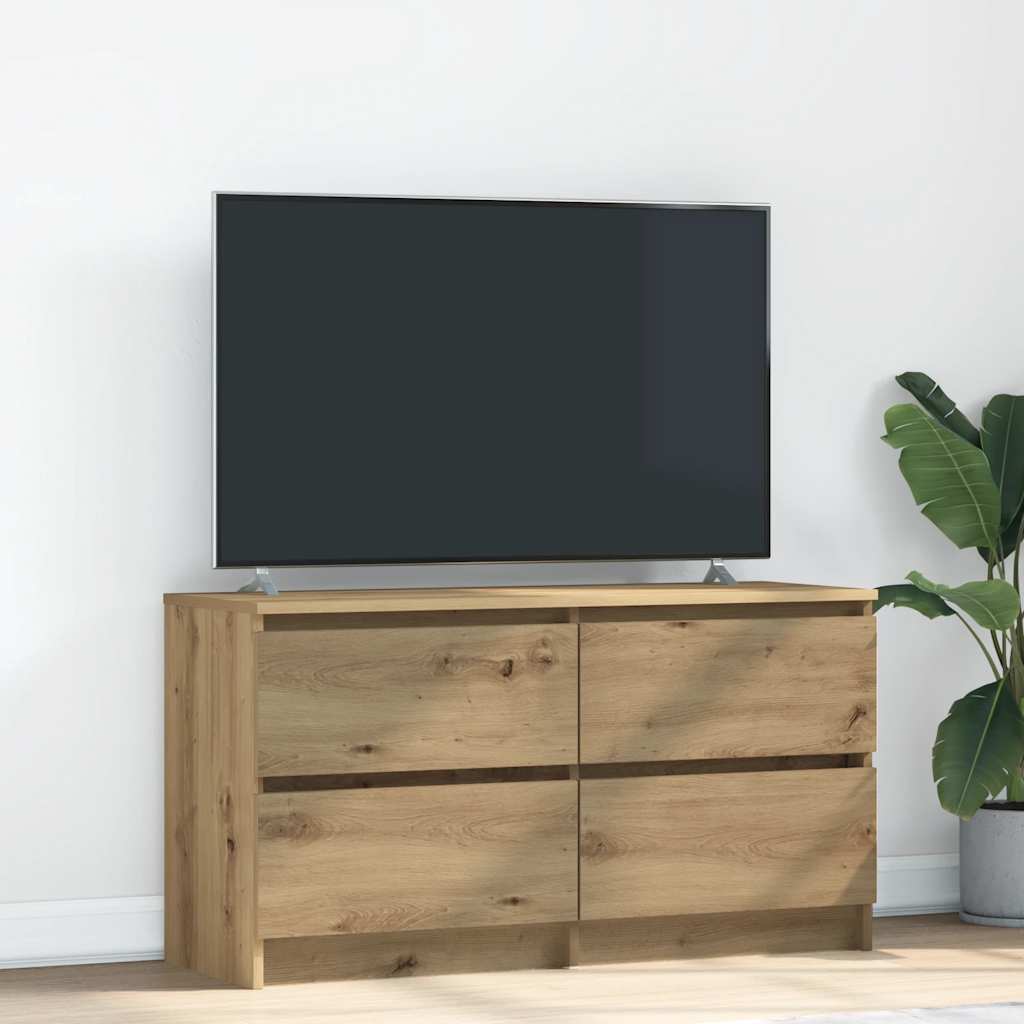 Tv-Meubel 100X35X54 Cm Bewerkt Hout Kleurig