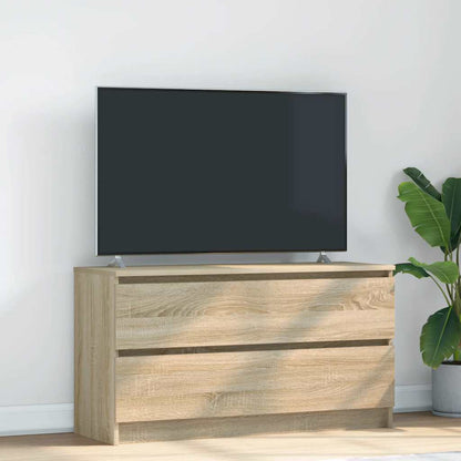 Tv-Meubel 100X35X54 Cm Bewerkt Hout Kleurig