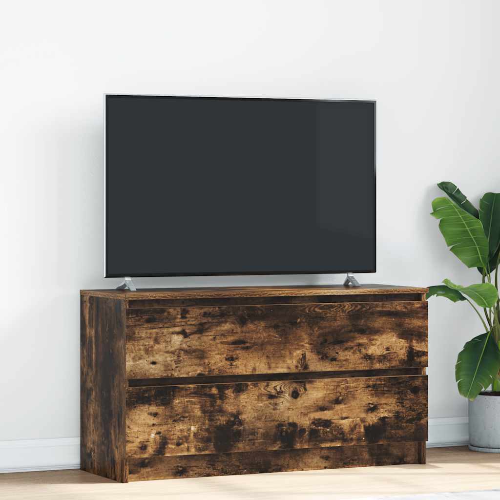 Tv-Meubel 100X35X54 Cm Bewerkt Hout Kleurig