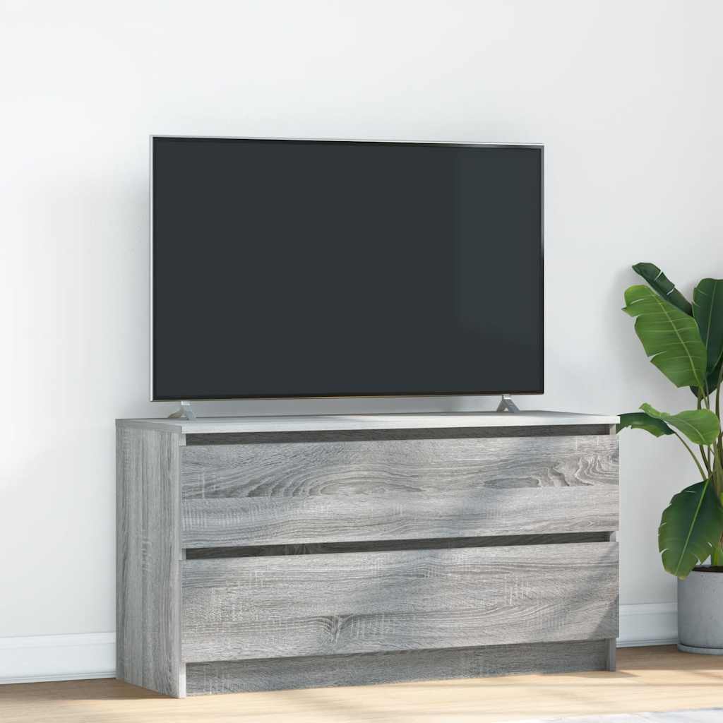 Tv-Meubel 100X35X54 Cm Bewerkt Hout Kleurig