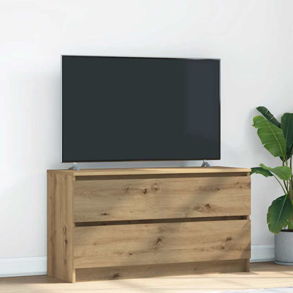 Tv-Meubel 100X35X54 Cm Bewerkt Hout Kleurig