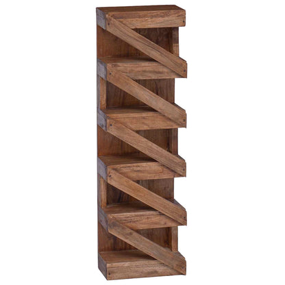 Wijnrek Naturel 24 X 14 X 80 Cm Massief Mahoniehout