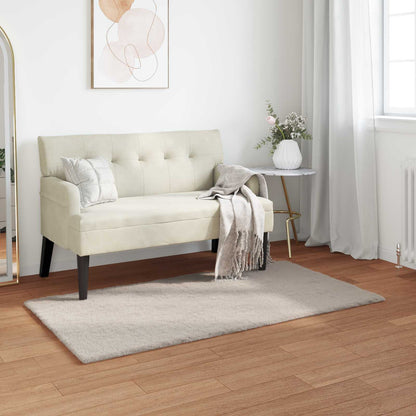 Antislip Vloerkleed Van Imitatie Konijnenbont Olite Beige