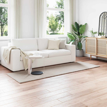Antislip Vloerkleed Van Imitatie Konijnenbont Olite Beige