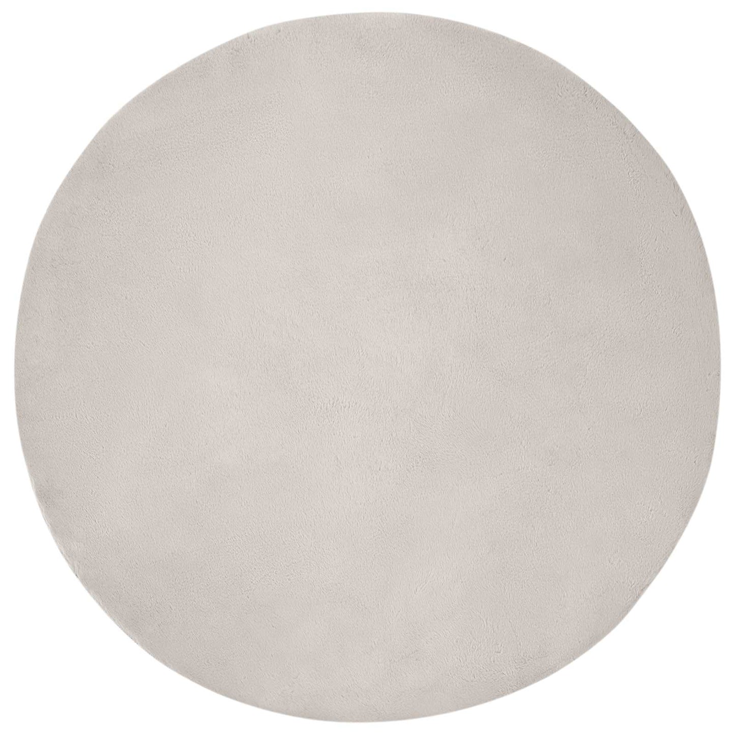 Antislip Vloerkleed Van Imitatie Konijnenbont Olite Beige